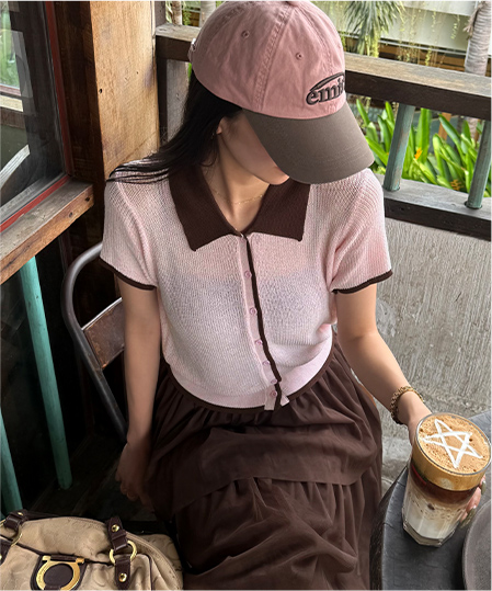 きこショートスリーブニットを使用したコーデ