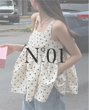 きこさんItem Listボリュームペプラムトップス