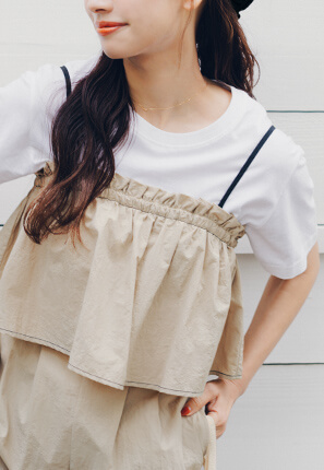 赤埴奈津子　ティティベイト 2wayフレアオールインワン