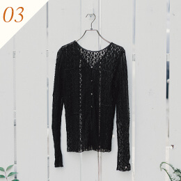 赤埴奈津子　ティティベイト コラボ 前後2way切替デザインレーストップス