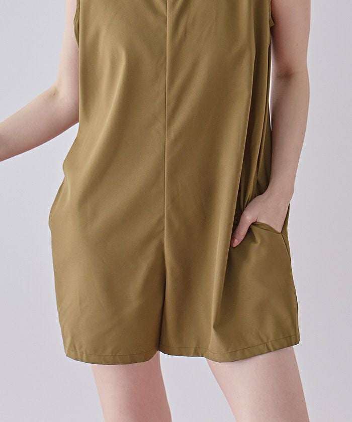 グラントイーワンズトルネードスパッツⅡ76ブラウン シンプルタンクトップオールインワン/水着【SEADRESS シードレス