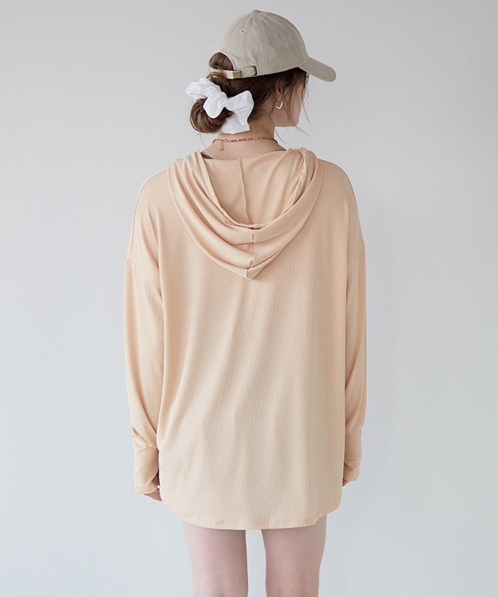 オーバーシルエットラッシュパーカープルオーバー【SEADRESS