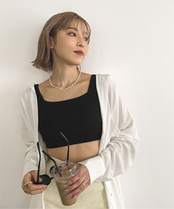 シンプルタンクトップニットビキニ/水着【SEADRESS シードレス