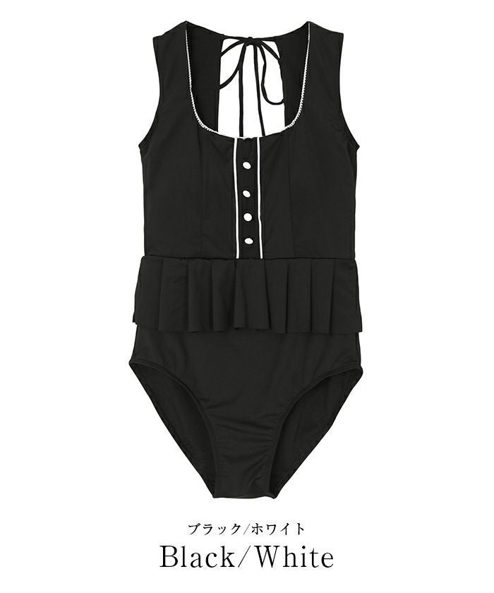 プリーツペプラムワンピース/水着【SEADRESS シードレス】 | titivate