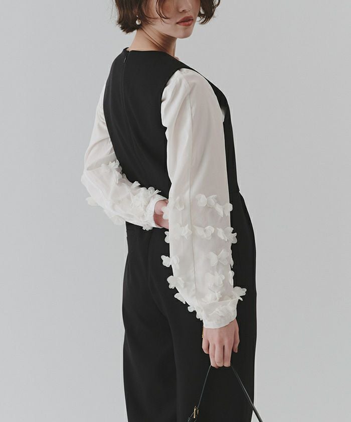 【JILLSTUART】チュールフラワーブラウス チュールフラワーブラウス | titivate