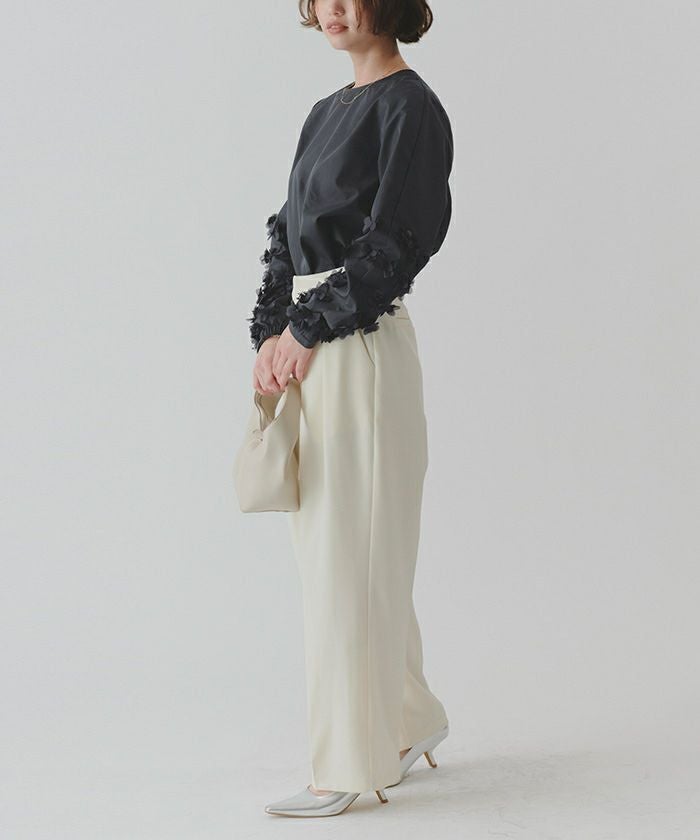 【JILLSTUART】チュールフラワーブラウス チュールフラワーブラウス | titivate