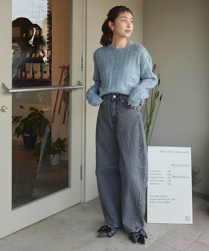 ケーブルシャギーニット | titivate