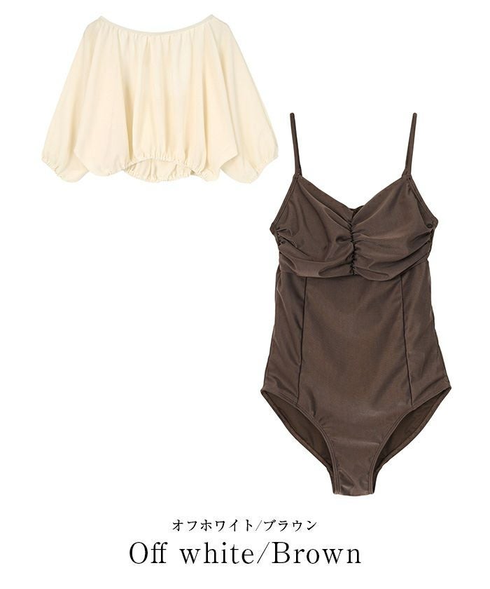 【すっさん様】ワンピースと水着セット ショートシアートップス×ワンピース/セット水着【SEADRESS シードレス