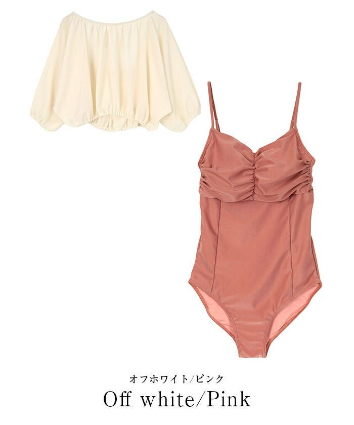 ショートシアートップス×ワンピース/セット水着【SEADRESS シードレス
