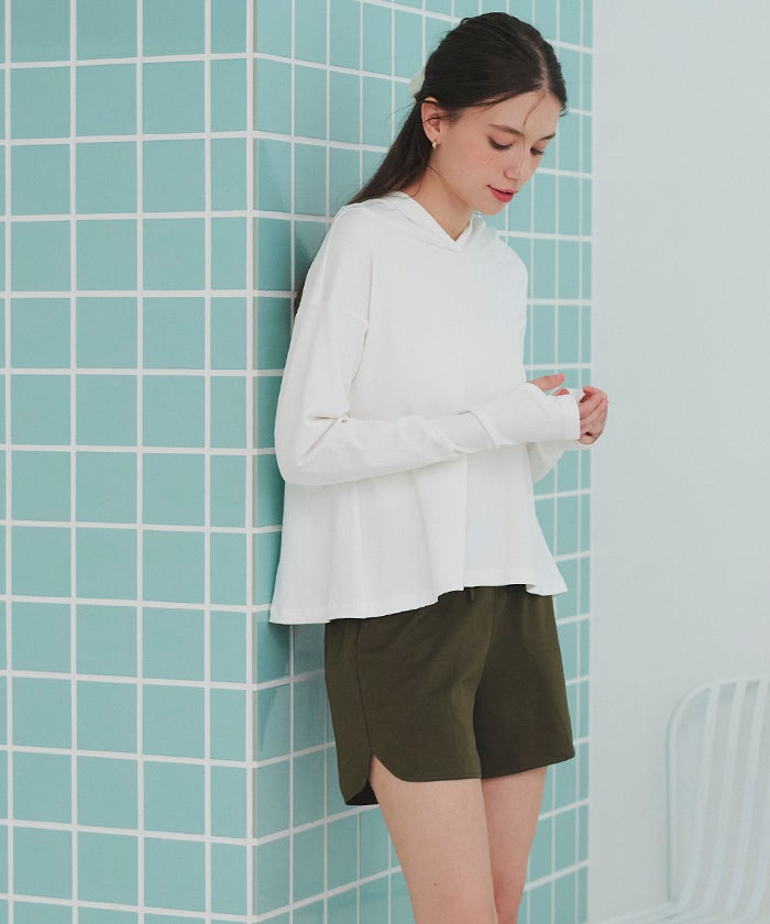 フード付トップスラッシュガードセットアップ【SEADRESS シードレス