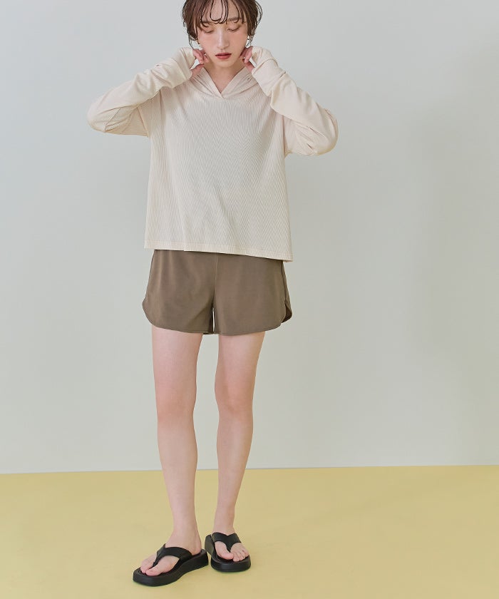 フード付トップスラッシュガードセットアップ【SEADRESS シードレス