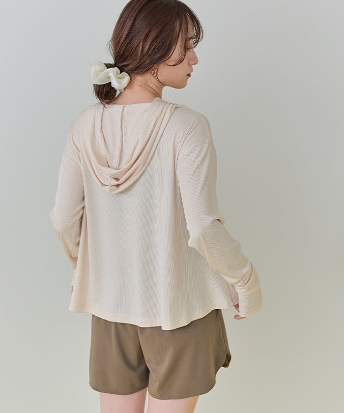 フード付トップスラッシュガードセットアップ【SEADRESS シードレス