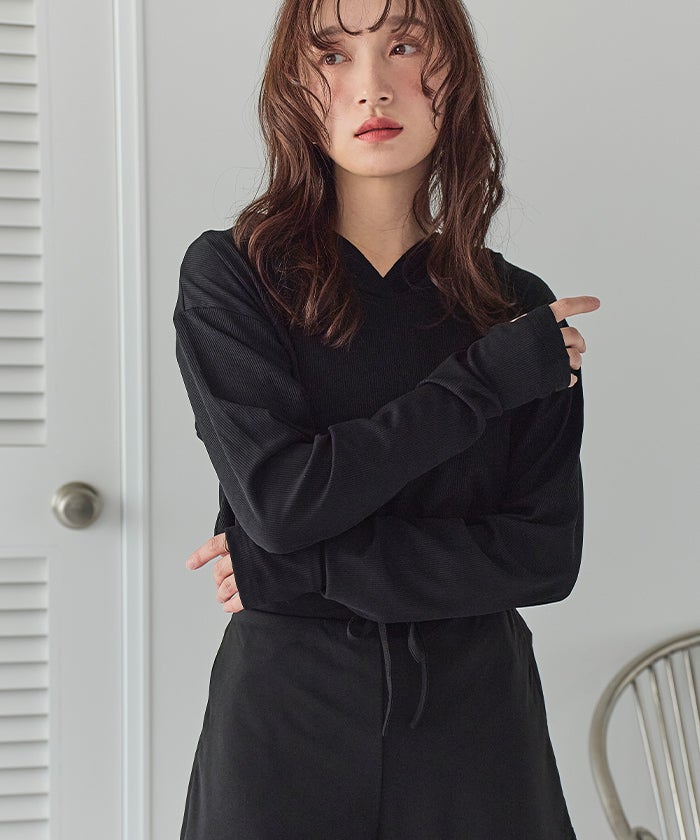 フード付トップスラッシュガードセットアップ【SEADRESS シードレス