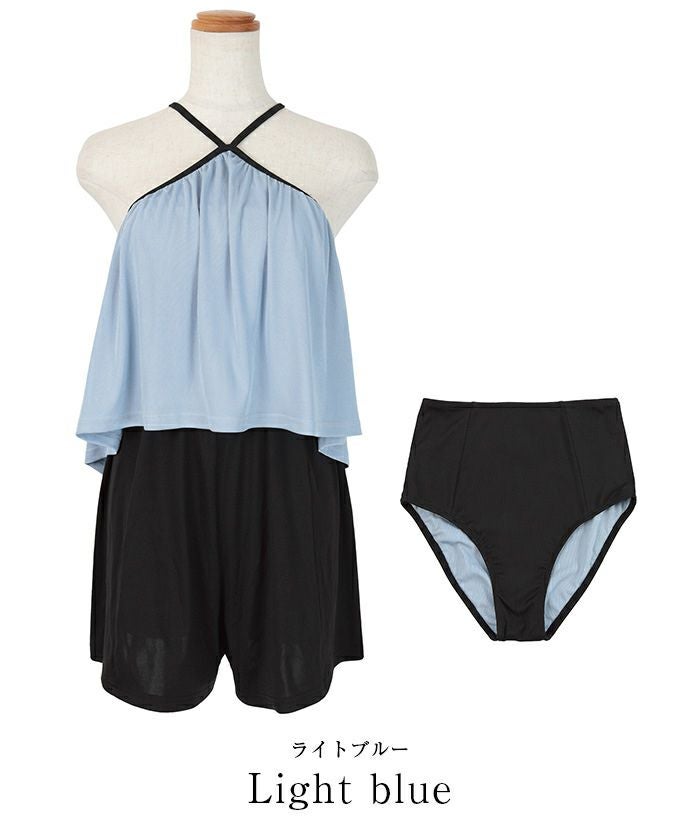 Xホルターネックデザインフレアビキニ/セット水着【SEADRESS