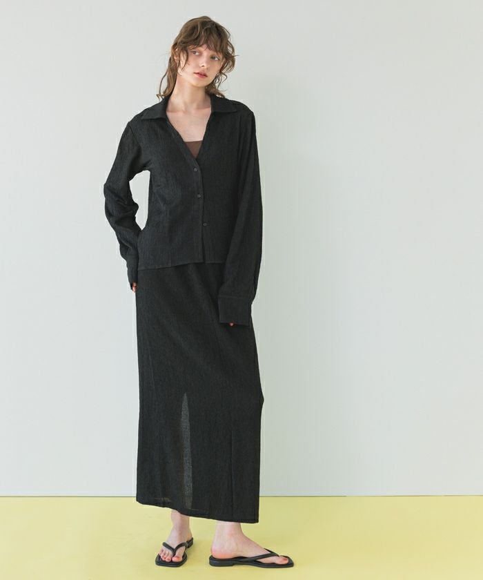 coha様  ヒトハリママ  ララブラウス、スカートセット リラックスブラウス×スカートセットアップ/ラッシュガード【SEADRESS