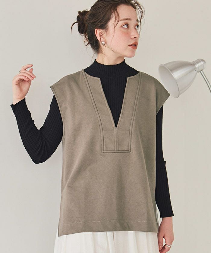 フミエタナカ 21AW スウェットベスト FUMIE=TANAKA/フミエタナカ】tweed vest/ツイードベスト（ベスト