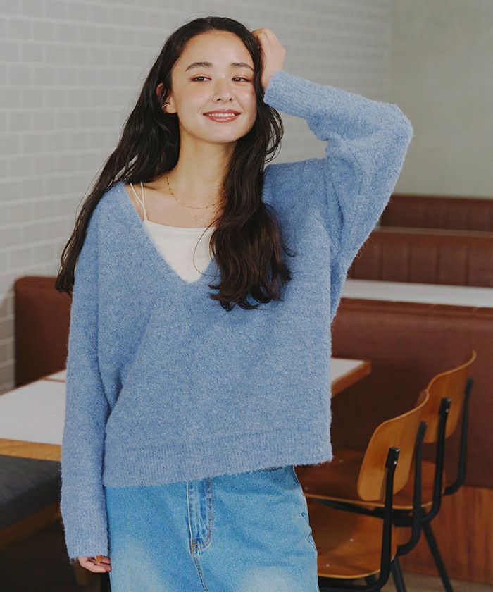 最終値下！ボリュームスリーブニット AZUL BY MOUSSY | ボリュームスリーブニット (ニット ) |SHEL'TTER