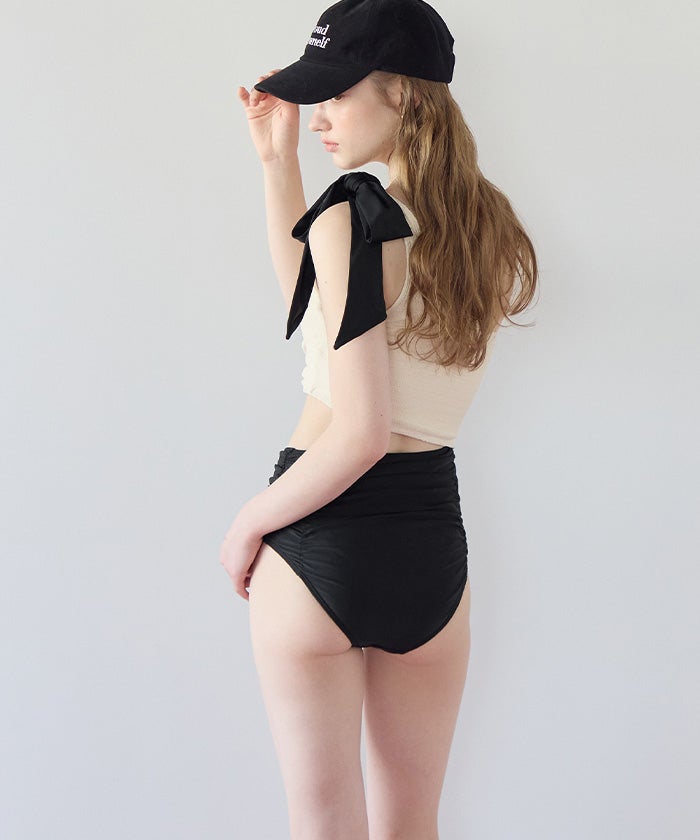 ワンショルダーカットアウトワンピース/水着【SEADRESS シードレス