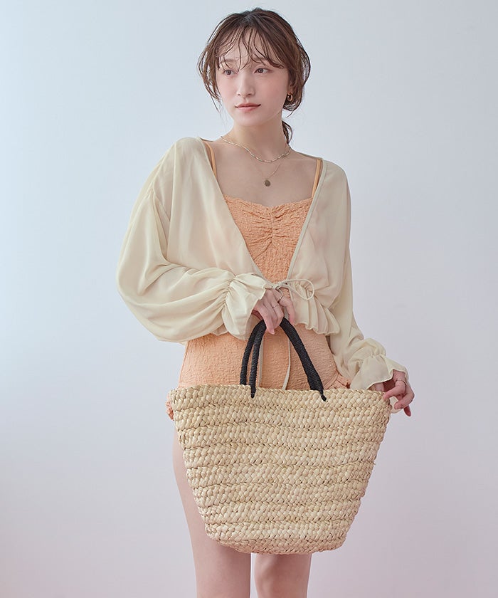 ボレロ付フリルデザインワンピース/セット水着【SEADRESS シードレス