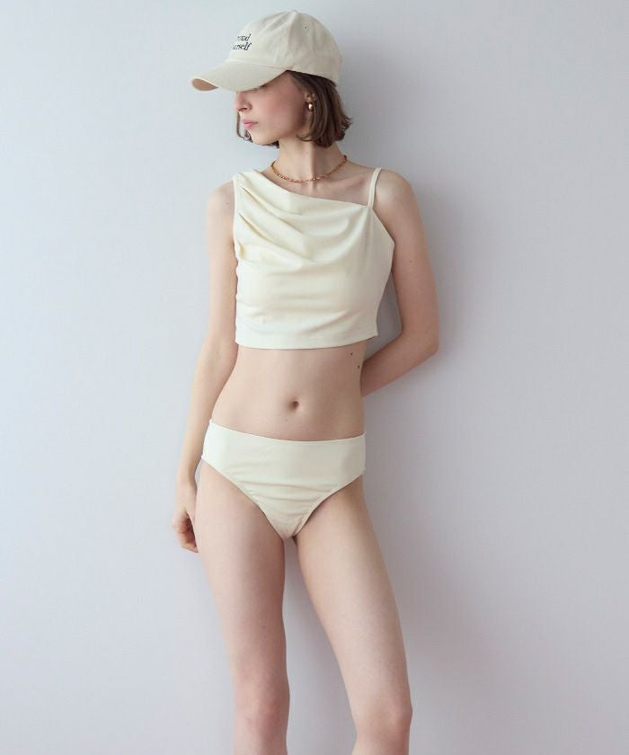 ショートパンツ付タックビキニ/セット水着【SEADRESS シードレス