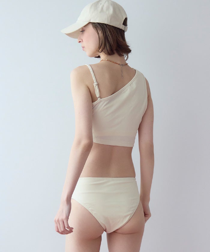 ショートパンツ付タックビキニ/セット水着【SEADRESS シードレス