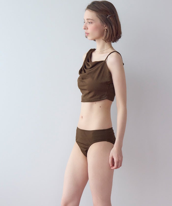 ショートパンツ付タックビキニ/セット水着【SEADRESS シードレス