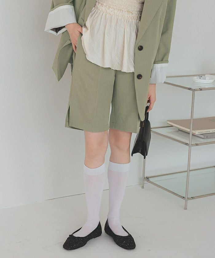 ストレートシルエットハーフパンツ | titivate