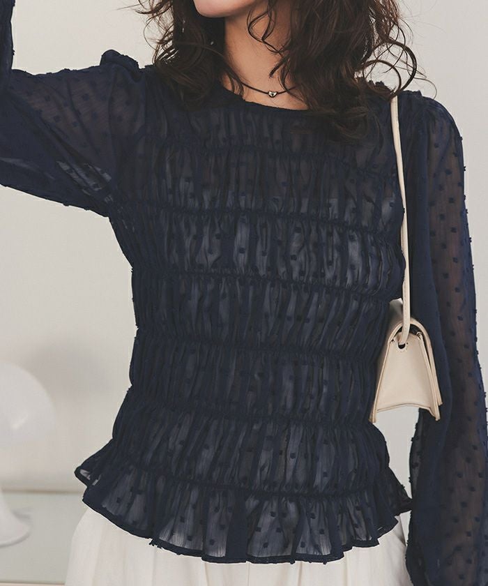 ランダムシャーリングトップス SLY | RANDOM SHIRRING トップス (シャツ・ブラウス ) |SHEL'TTER WEBSTORE