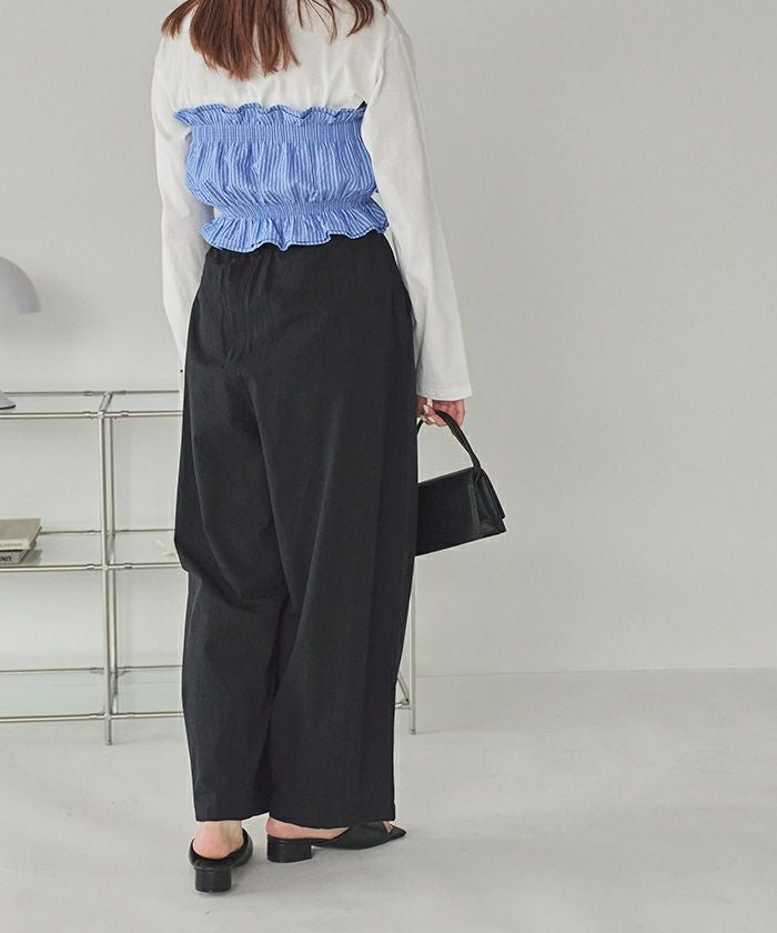 カーヴィーシルエットゴムパンツ | titivate