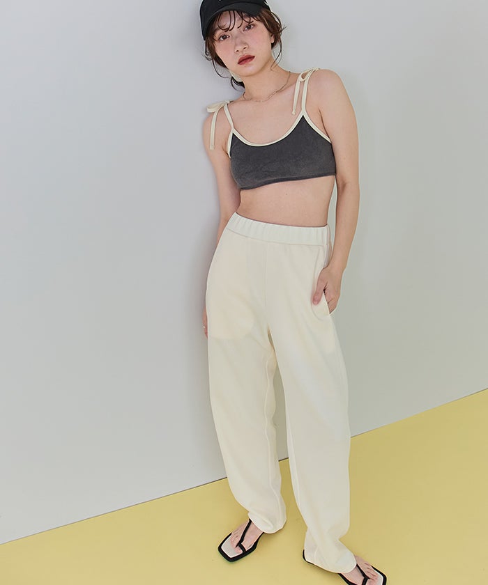 色柄ダメージ☆ コクーンシルエットワイドパンツ☆ タプタプ コクーンシルエットワイドパンツ/ラッシュガード【SEADRESS シードレス