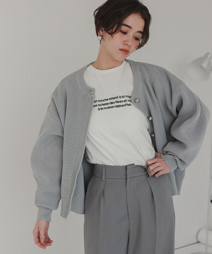 ロングスリーブ刺繍ロゴTシャツ【メール便可／90】 | titivate