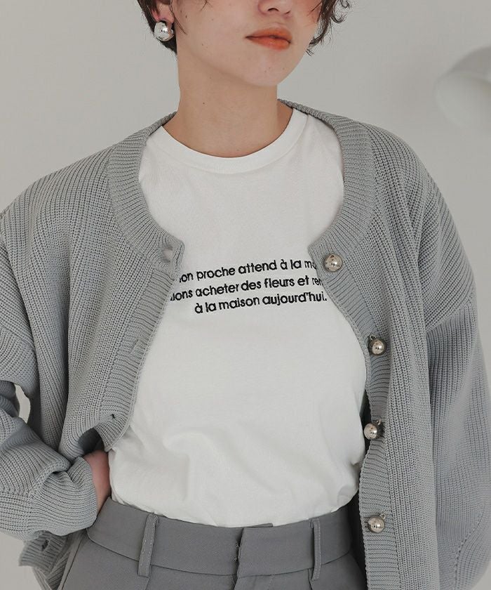 ロングスリーブ刺繍ロゴTシャツ【メール便可／90】 | titivate