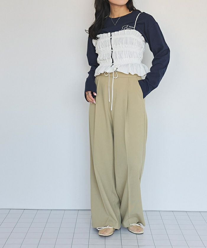 ロングスリーブ刺繍ロゴTシャツ【メール便可／90】 | titivate