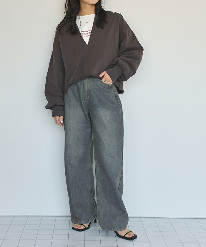 ロングスリーブ刺繍ロゴTシャツ【メール便可／90】 | titivate