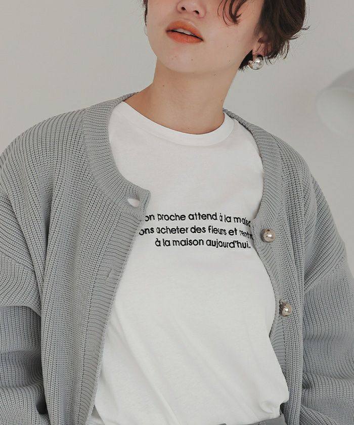 ロングスリーブ刺繍ロゴTシャツ【メール便可／90】 | titivate