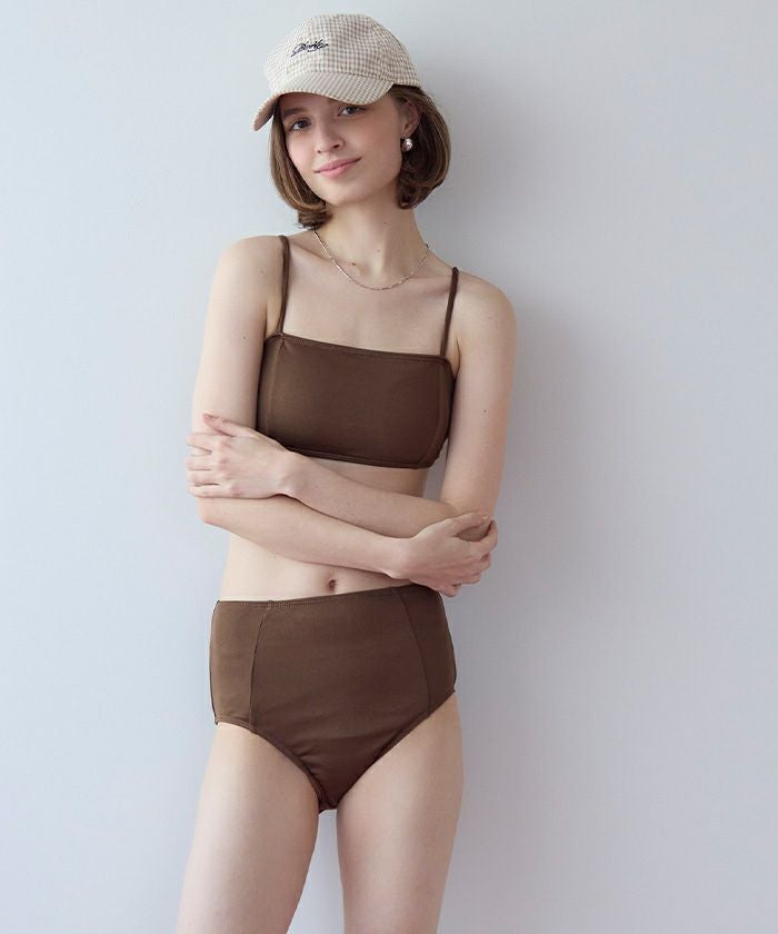 4点セット/リラックストップス&ショートパンツ付ビキニ/水着【SEADRESS