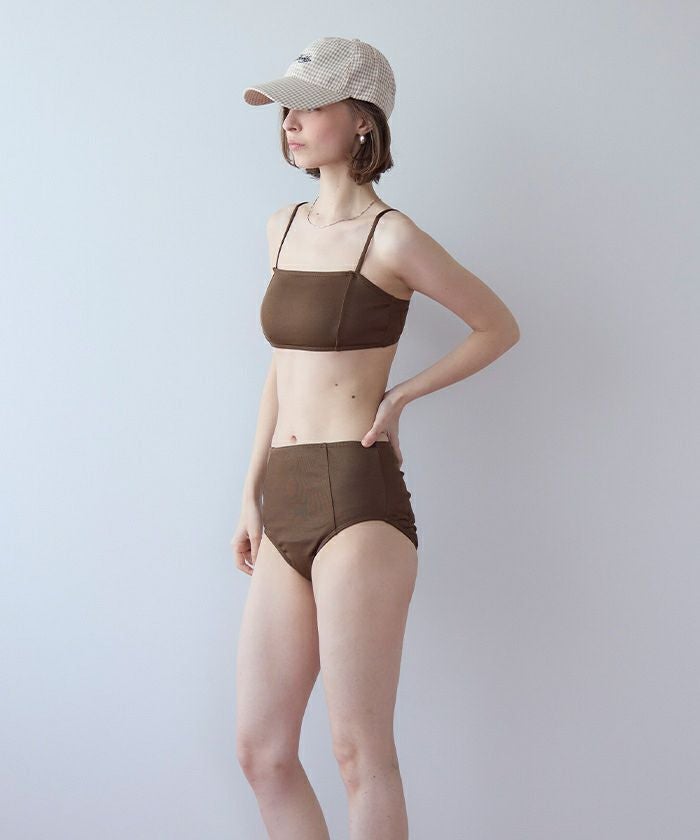 4点セット/リラックストップス&ショートパンツ付ビキニ/水着【SEADRESS