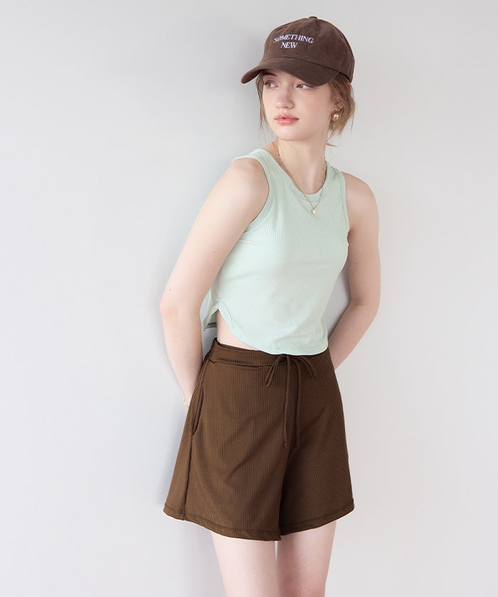 3点セット/ショートパンツ×タンクトップビキニ/水着【SEADRESS