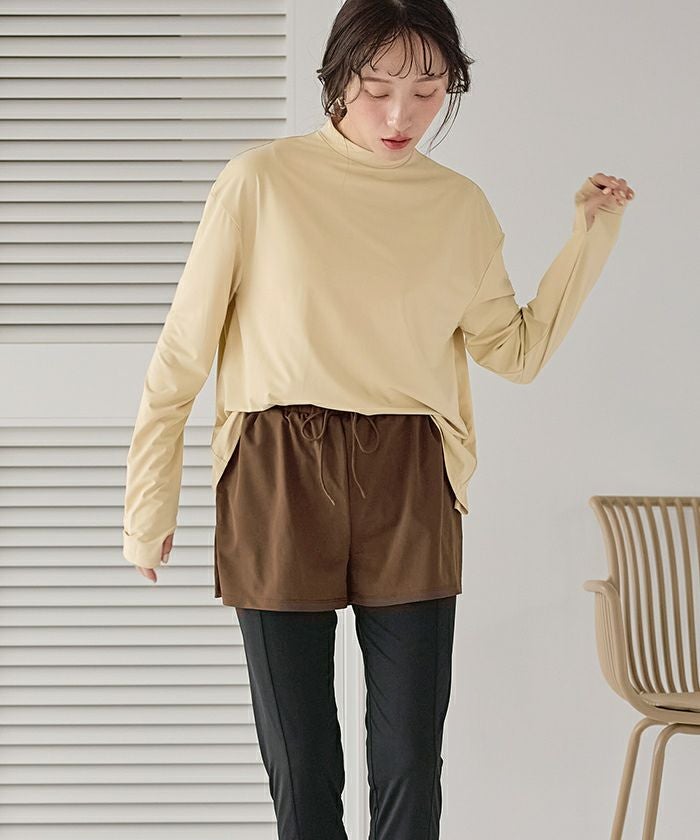 レッセパッセ☆新品ビキニ5点セット 5点セット/ラッシュガードトップス×レギンス付ビキニ/水着【SEADRESS