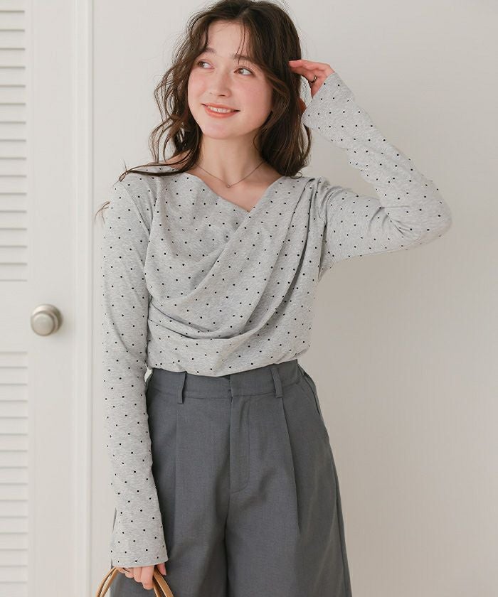 アンティミテ リネン オフショルダー トップス AZUL BY MOUSSY | オフショルダーリブトップス (Tシャツ・カットソー