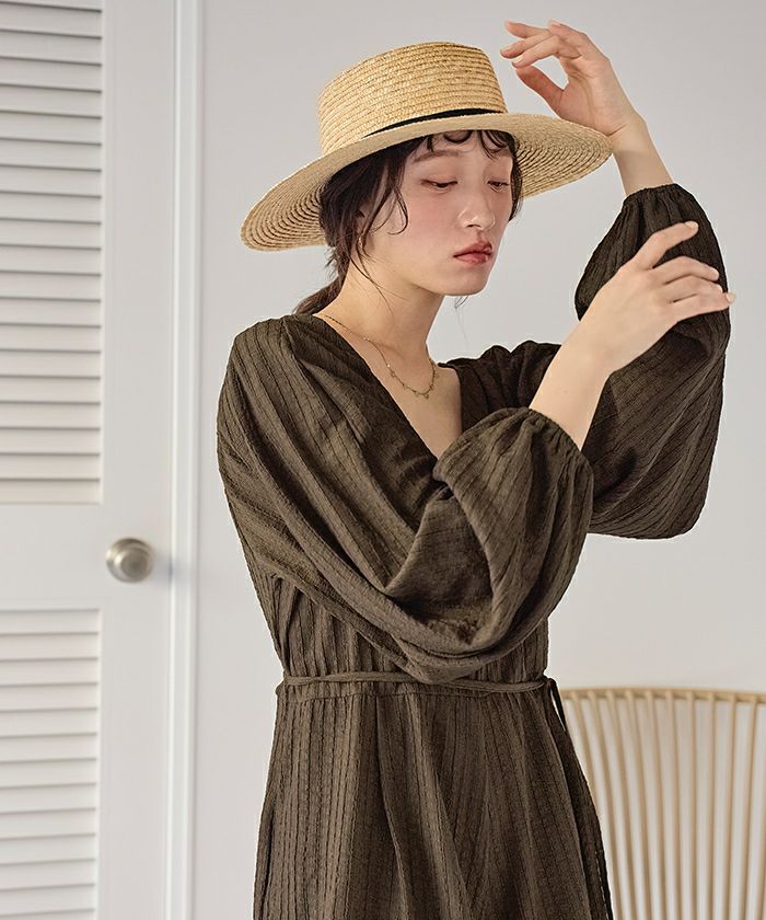 フレアシルエット長袖ロンパース/ラッシュガード【SEADRESS シードレス