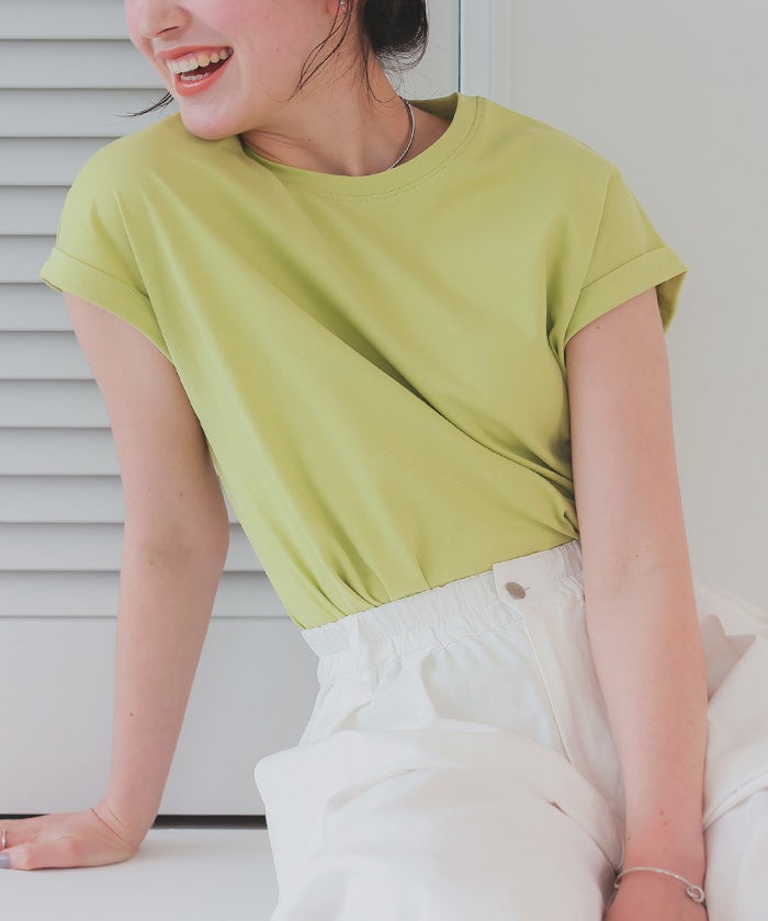 汗染み防止ダブルカフスTシャツ【メール便可／100】 | titivate