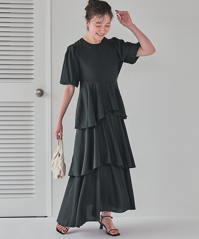 dolceliche イレギュラーヘムティアードワンピース ランダムヘムティアードワンピース | titivate