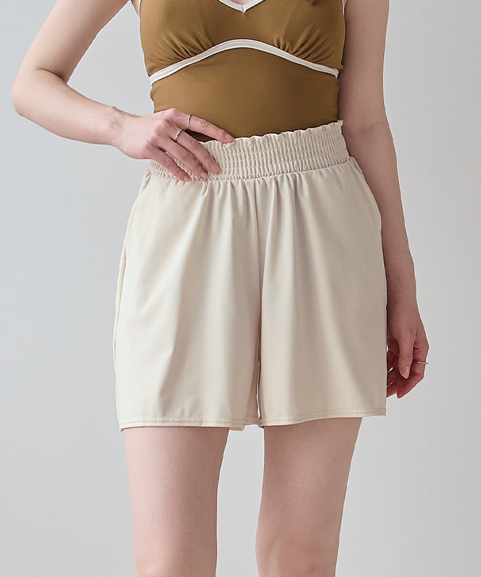 SALSATION WEAR　ショートパンツ ウエストギャザーサスティナブルショートパンツ/水着【SEADRESS