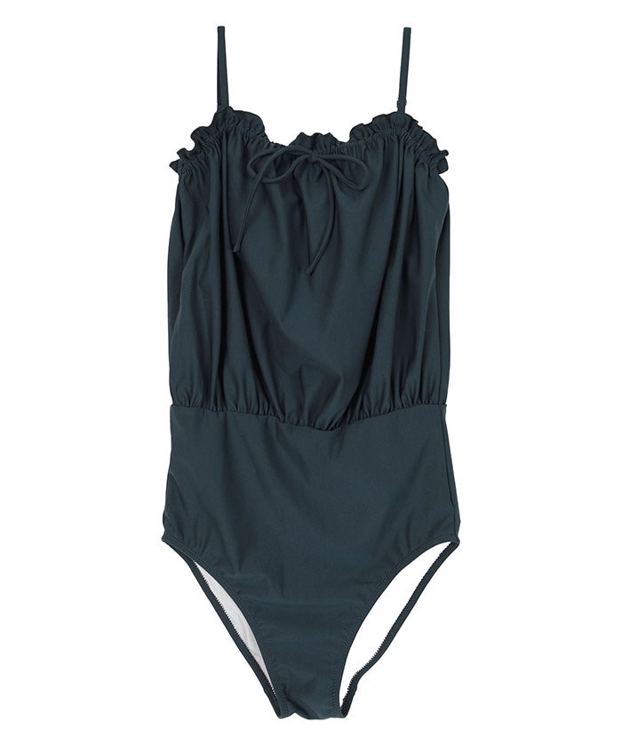Chaos ワンピース水着 ダークブラウン サスティナブルブラウジングワンピース/水着【SEADRESS シードレス