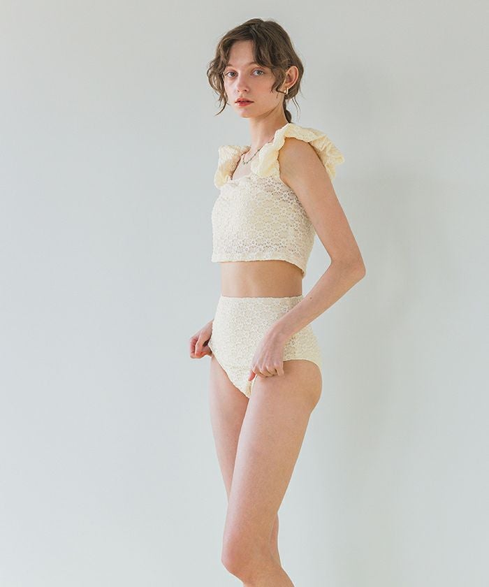 シュシュ付レースオフショルダービキニ/セット水着【SEADRESS