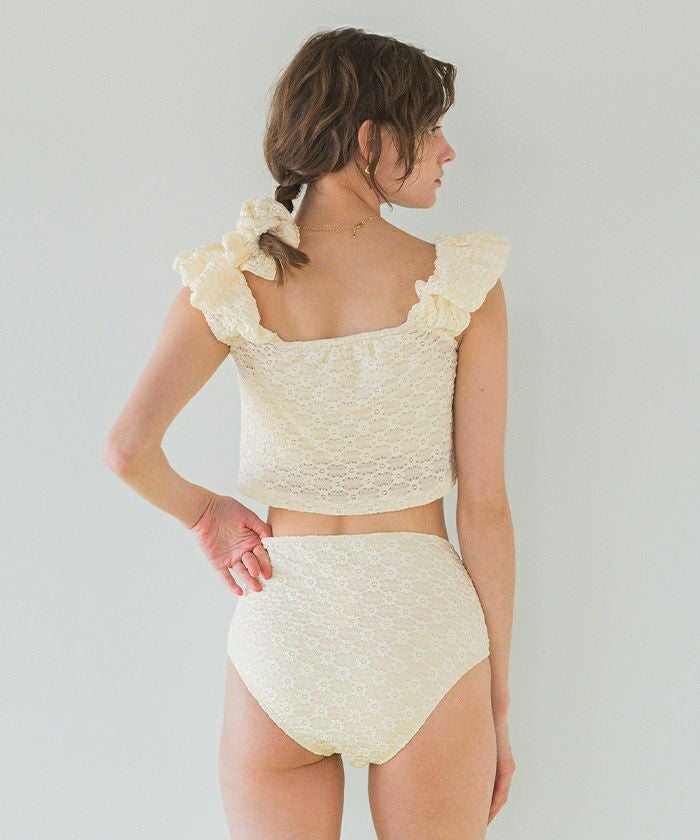 シュシュ付レースオフショルダービキニ/セット水着【SEADRESS