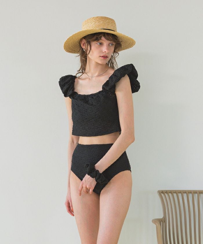 シュシュ付レースオフショルダービキニ/セット水着【SEADRESS