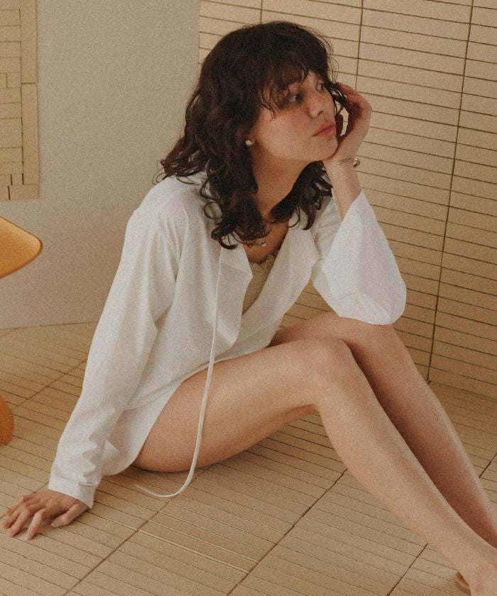 前後2wayペプラムデザイントップス/ラッシュガード【メール便可／90