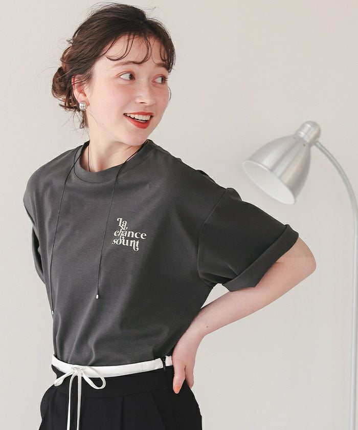 バックロゴゆるっとTシャツ【メール便可／90】 | titivate